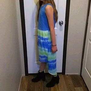 Faded Glory Blue and Green Dress